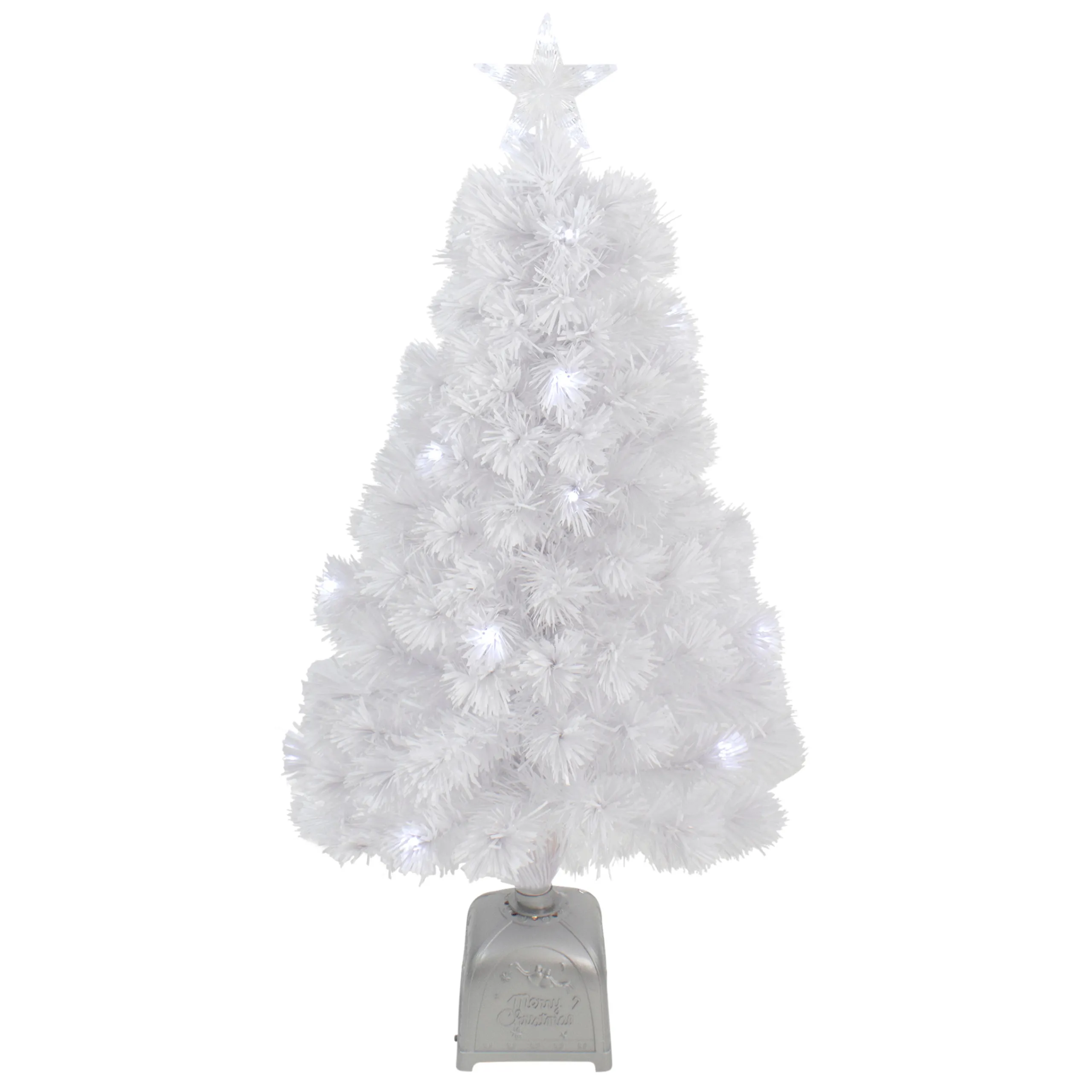 Northlight Fiber Optic Trees>3' Pre-Lit Led Color Changing White Fiber Optic Artificial Christmas Tree