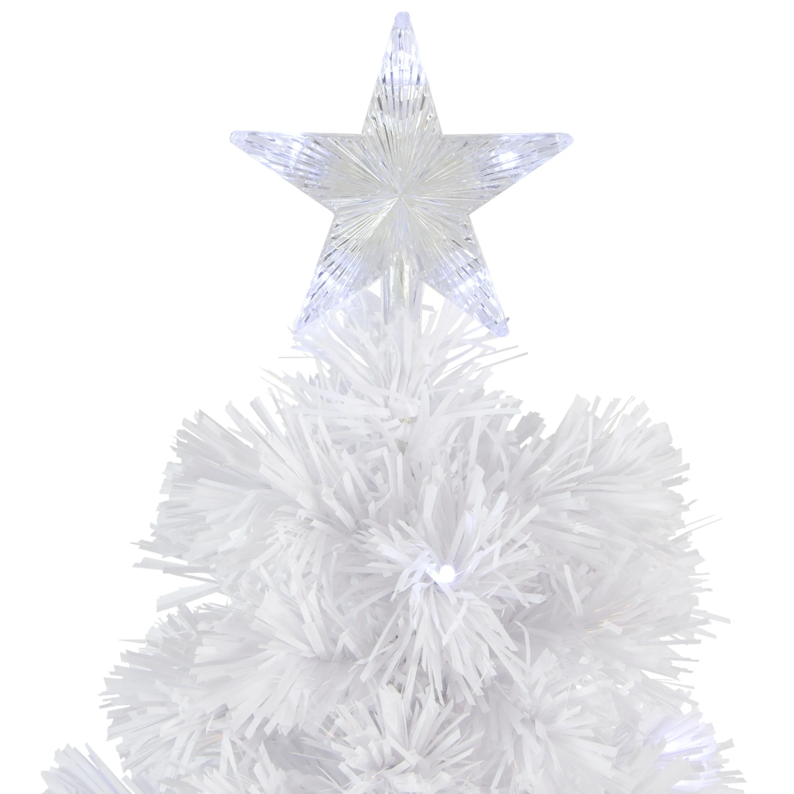 Northlight 4 And 4.5 Feet Tall>4' Pre-Lit Led Color Changing Fiber Optic Artificial Christmas Tree