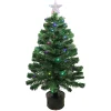 Northlight 3 And 3.5 Feet Tall>3' Pre-Lit Led Color Changing Fiber Optic Christmas Tree With Star Tree Topper