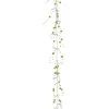 Pre-Lit Garland*Vickerman 6.5' Pre-Lit Led Green Beaded Artificial Christmas Garland - Green Lights