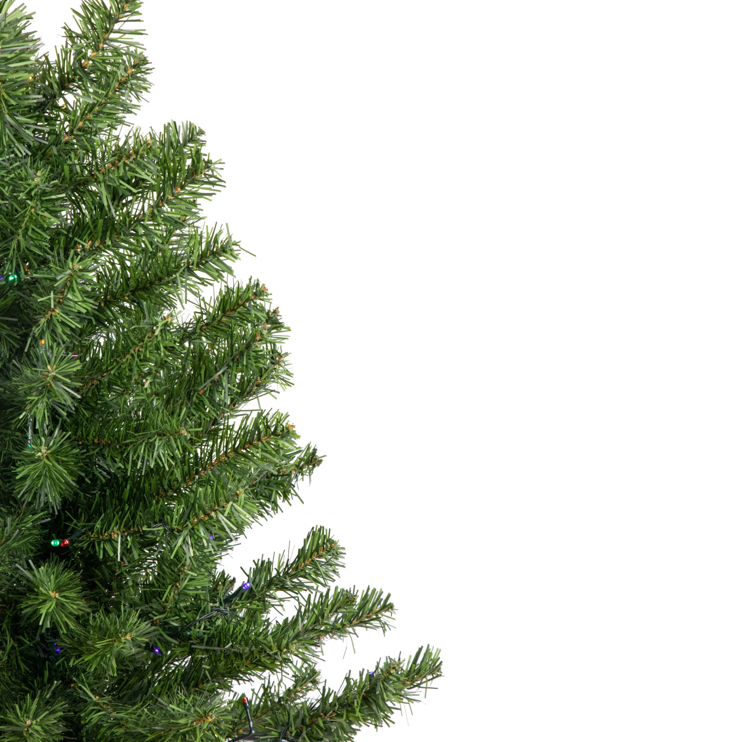 Northlight 3 And 3.5 Feet Tall>3' Pre-Lit Led Medium Canadian Pine Artificial Christmas Tree - Multicolor Lights