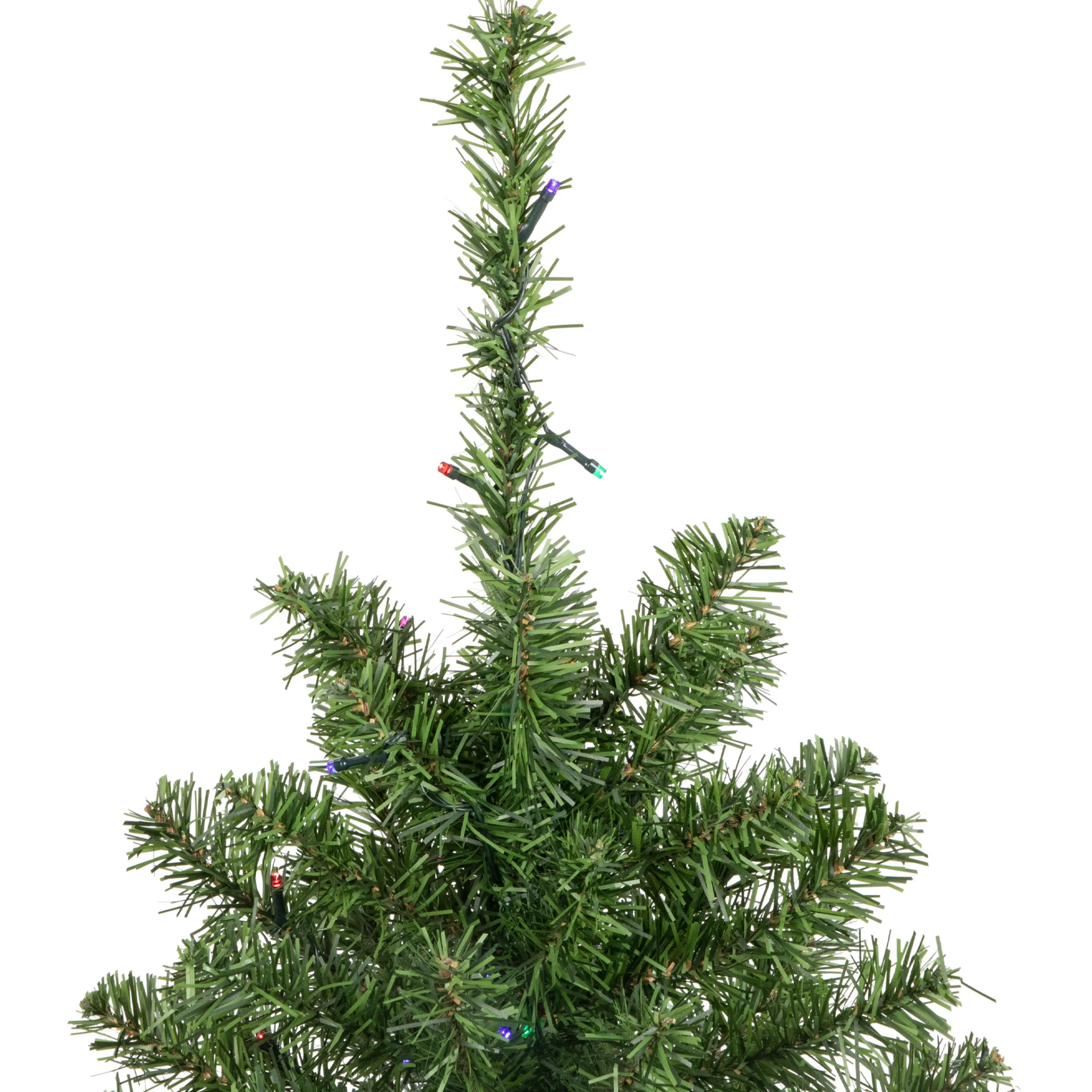 Northlight 3 And 3.5 Feet Tall>3' Pre-Lit Led Medium Canadian Pine Artificial Christmas Tree - Multicolor Lights