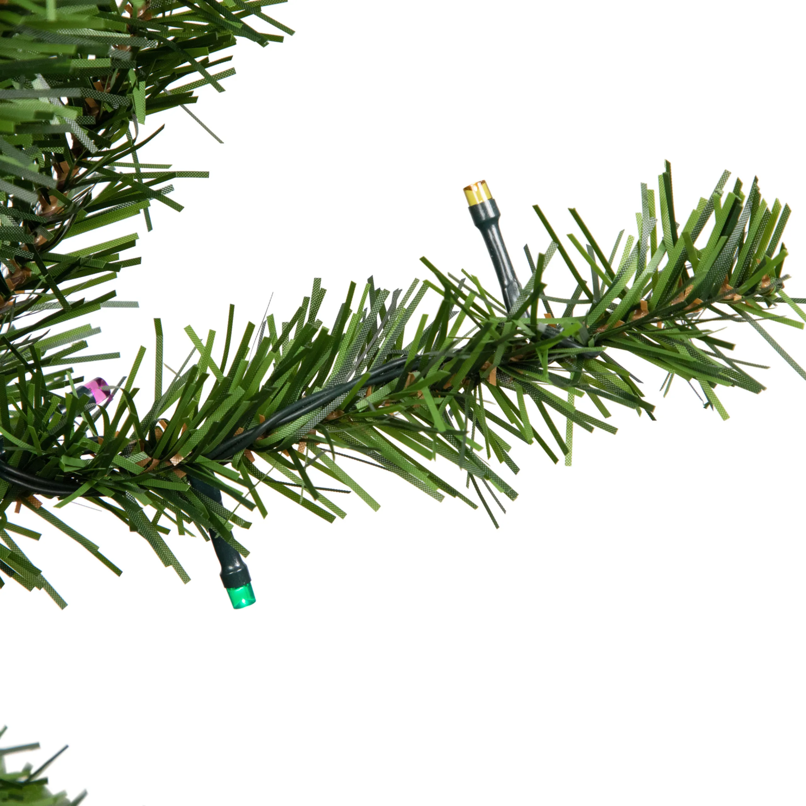 Northlight 3 And 3.5 Feet Tall>3' Pre-Lit Led Medium Canadian Pine Artificial Christmas Tree - Multicolor Lights