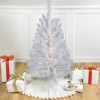 Northlight 3 And 3.5 Feet Tall>3' Pre-Lit Led Snow White Medium Artificial Christmas Tree - Clear Lights
