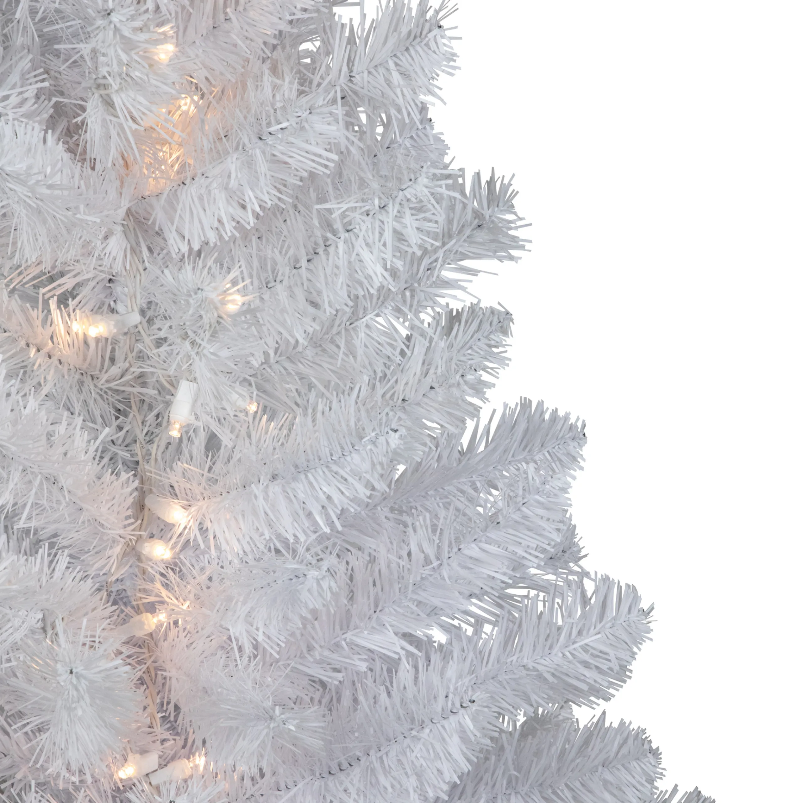 Northlight 3 And 3.5 Feet Tall>3' Pre-Lit Led Snow White Medium Artificial Christmas Tree - Clear Lights