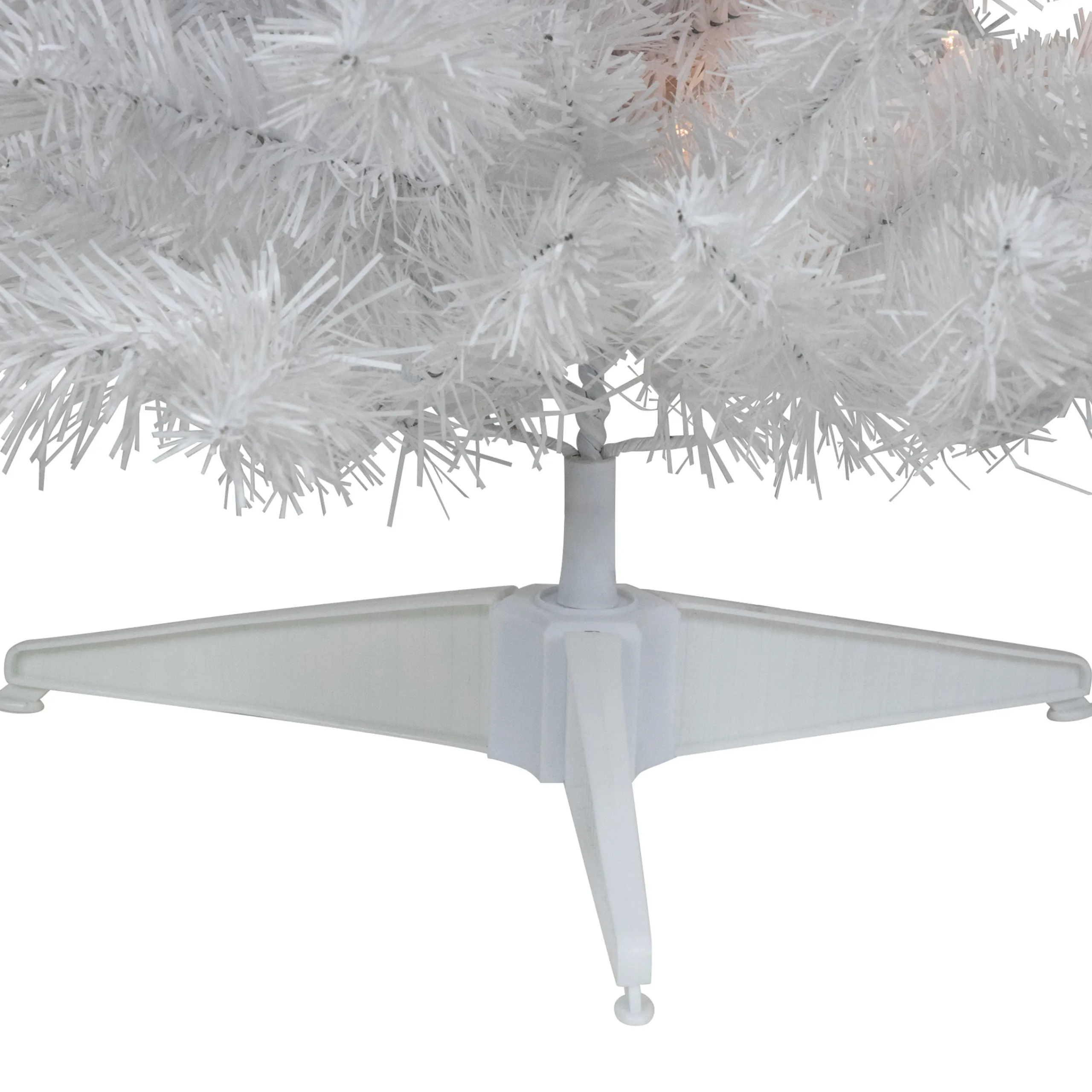 Northlight 3 And 3.5 Feet Tall>3' Pre-Lit Led Snow White Medium Artificial Christmas Tree - Clear Lights