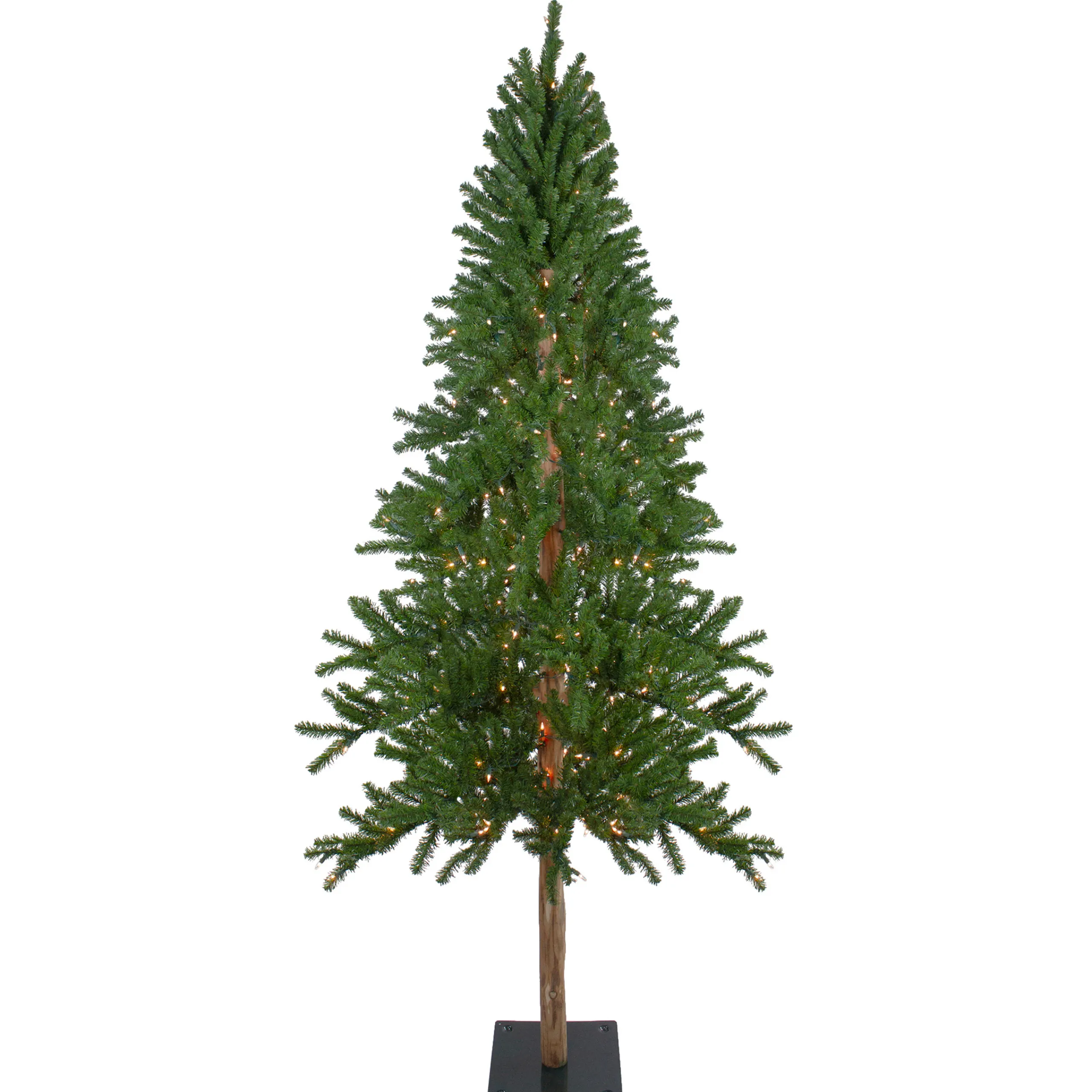 Northlight 7 And 7.5 Feet Tall>7' Pre-Lit Medium Alpine Artificial Christmas Tree, Clear Lights