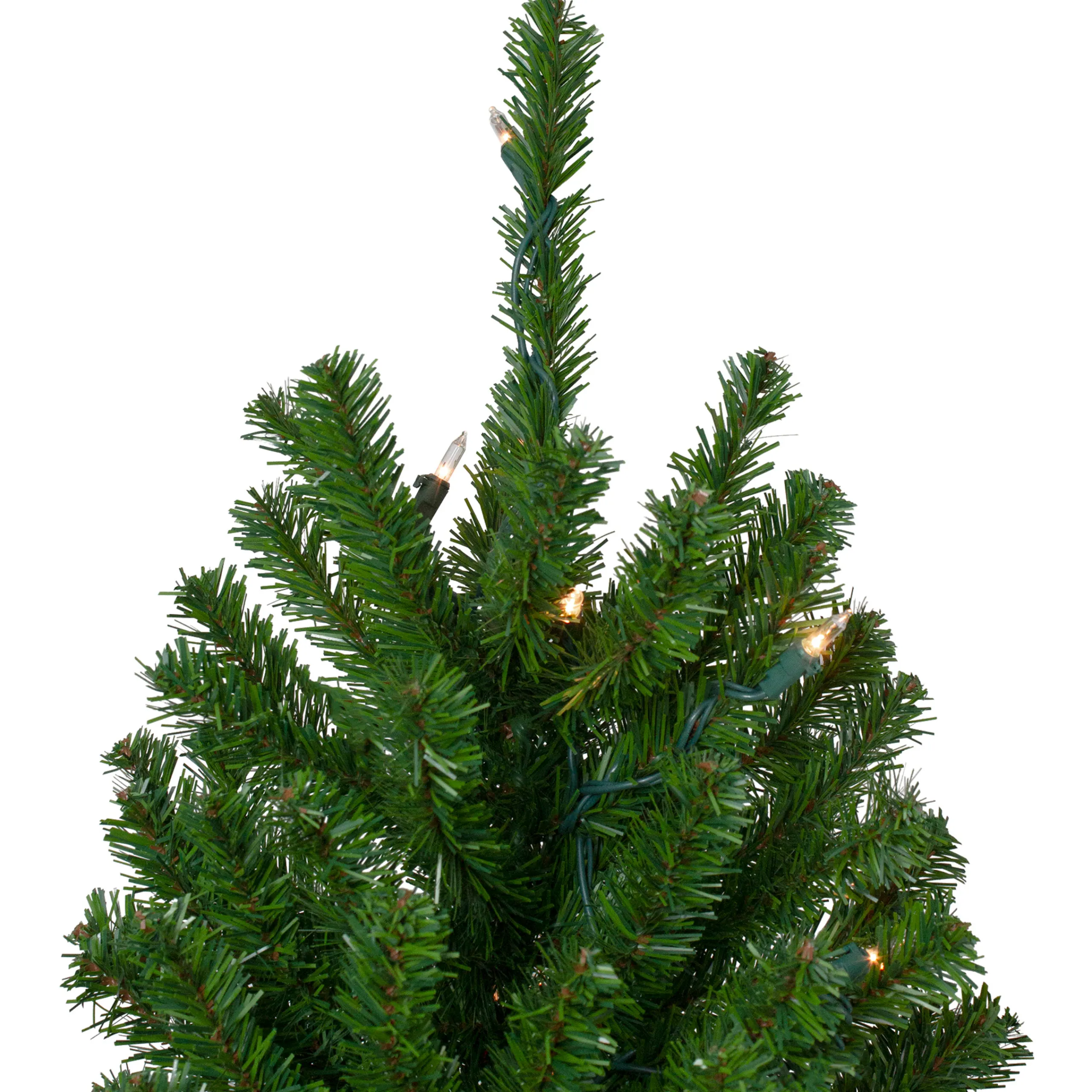 Northlight 7 And 7.5 Feet Tall>7' Pre-Lit Medium Alpine Artificial Christmas Tree, Clear Lights
