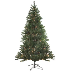 Northlight 7 And 7.5 Feet Tall>7' Pre-Lit Medium Balsam Pine Artificial Christmas Tree - Clear Lights