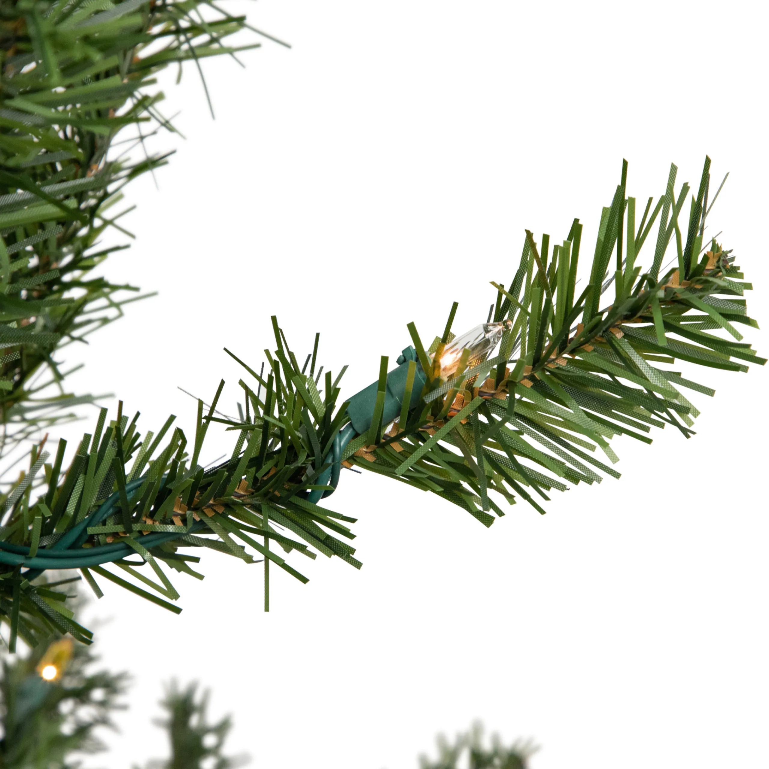 Northlight 3 And 3.5 Feet Tall>3' Pre-Lit Medium Canadian Pine Artificial Christmas Tree, Multicolor Lights