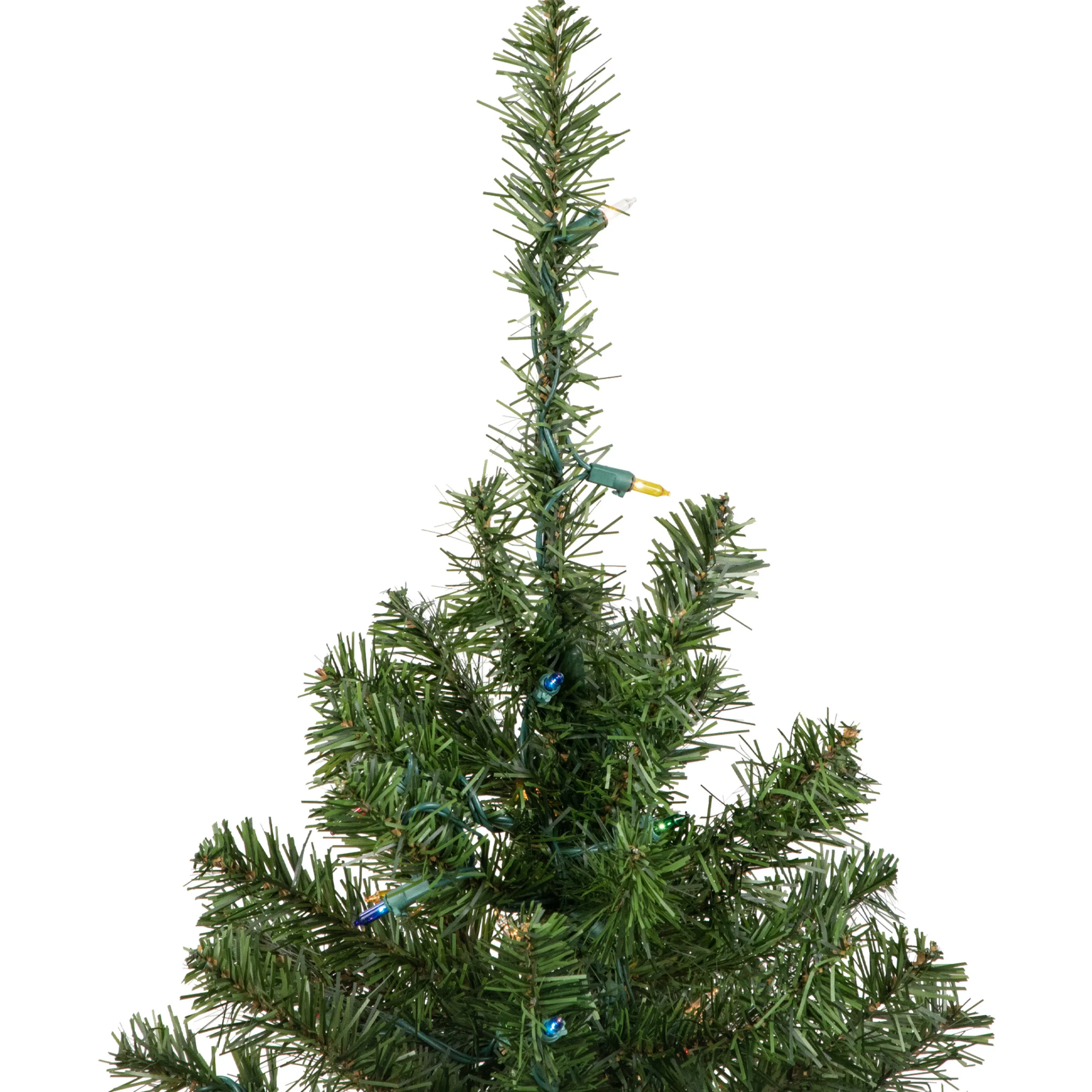 Northlight 3 And 3.5 Feet Tall>3' Pre-Lit Medium Canadian Pine Artificial Christmas Tree, Multicolor Lights