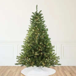 Northlight 10 To 14 Feet Tall>10' Pre-Lit Medium Canadian Pine Artificial Christmas Tree, Clear Lights