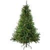 Northlight 5 And 5.5 Feet Tall>5' Pre-Lit Medium Canadian Pine Artificial Christmas Tree - Multicolor Lights