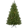 Northlight 5 And 5.5 Feet Tall>5' Pre-Lit Medium Canadian Pine Artificial Christmas Tree, Clear Lights