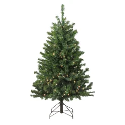 Northlight 4 And 4.5 Feet Tall>4' Pre-Lit Medium Canadian Pine Artificial Christmas Tree - Candlelight Led Lights
