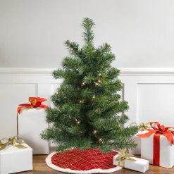 Northlight 2.5 Feet Tall And Smaller>2' Pre-Lit Medium Canadian Pine Artificial Christmas Tree - Clear Lights