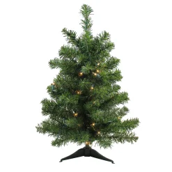 Northlight 2.5 Feet Tall And Smaller>2' Pre-Lit Medium Canadian Pine Artificial Christmas Tree - Clear Lights