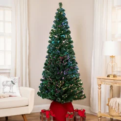 Northlight Fiber Optic Trees>7' Pre-Lit Medium Color Changing Fiber Optic Artificial Christmas Tree