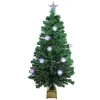 Northlight Fiber Optic Trees>4' Pre-Lit Medium Fiber Optic Pine Cone Artificial Christmas Tree - Multicolor Led Lights