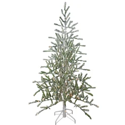Northlight 5 And 5.5 Feet Tall>5' Pre-Lit Medium Flocked Alpine Twig Artificial Christmas Tree - Warm White Lights