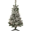 Northlight 3 And 3.5 Feet Tall>3' Pre-Lit Medium Heavily Flocked Artificial Christmas Tree - Multi-Color Lights