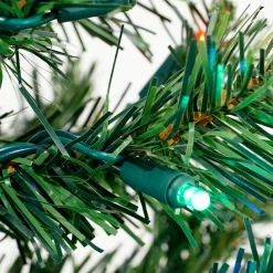 Northlight 6 And 6.5 Feet Tall>6' Pre-Lit Medium Mixed Classic Pine Artificial Christmas Tree, Multi Color Led Lights