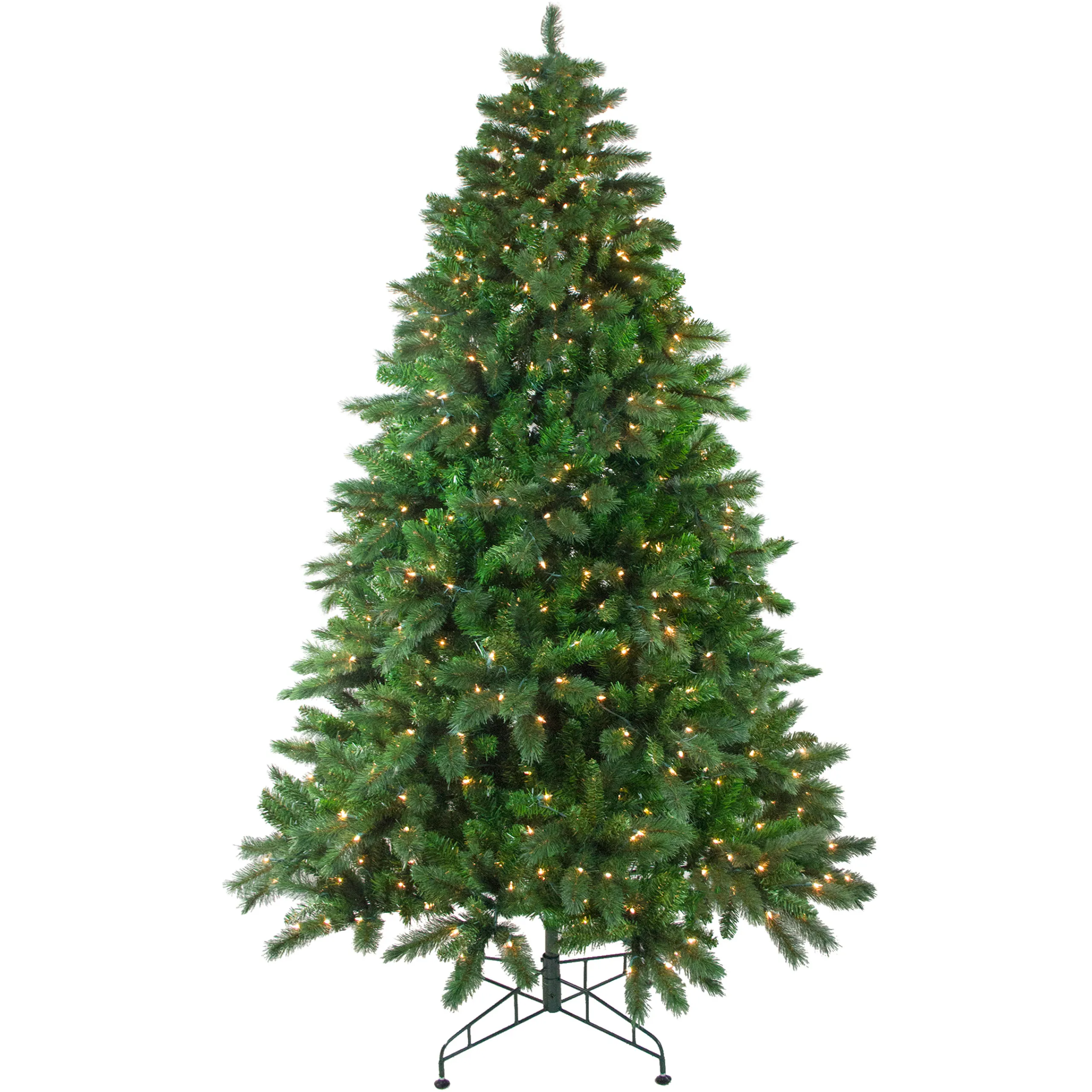 Northlight 7 And 7.5 Feet Tall>7.5' Pre-Lit Medium Mixed Scotch Pine Artificial Christmas Tree - Clear Lights