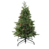 Northlight 4 And 4.5 Feet Tall>4' Pre-Lit Medium Mixed Winter Pine Artificial Christmas Tree - Clear Lights