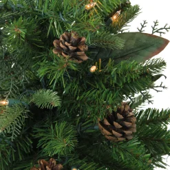 Northlight 4 And 4.5 Feet Tall>4' Pre-Lit Medium Mixed Winter Pine Artificial Christmas Tree - Clear Lights