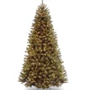 National Tree Company 6 And 6.5 Feet Tall>6' Pre-Lit Medium North Valley Spruce Artificial Christmas Tree, Clear Lights