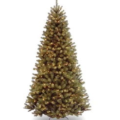 National Tree Company 6 And 6.5 Feet Tall>6' Pre-Lit Medium North Valley Spruce Artificial Christmas Tree, Clear Lights