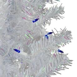 Northlight 4 And 4.5 Feet Tall>4' Pre-Lit Medium Pine Artificial Christmas Tree - Blue Lights