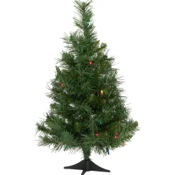 Northlight 2.5 Feet Tall And Smaller>2' Pre-Lit Medium Royal Pine Artificial Christmas Tree - Multicolor Lights