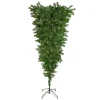 Northlight 5 And 5.5 Feet Tall>5.5' Pre-Lit Medium Spruce Upside Down Artificial Christmas Tree - Clear Lights