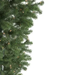 Northlight 5 And 5.5 Feet Tall>5.5' Pre-Lit Medium Spruce Upside Down Artificial Christmas Tree - Clear Lights