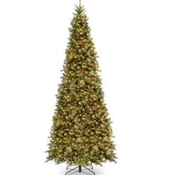 National Tree Company 10 To 14 Feet Tall>12' Pre-Lit Medium Tiffany Fir Artificial Christmas Tree, Clear Lights