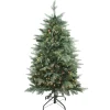 Northlight 4 And 4.5 Feet Tall>4.5' Pre-Lit Medium Washington Frasier Fir Artificial Christmas Tree - Clear Lights