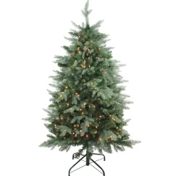 Northlight 4 And 4.5 Feet Tall>4.5' Pre-Lit Medium Washington Frasier Fir Artificial Christmas Tree - Clear Lights