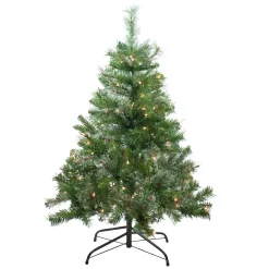 Northlight 4 And 4.5 Feet Tall>4' Pre-Lit Mixed Cashmere Pine Medium Artificial Christmas Tree - Clear Lights