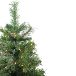 Northlight 4 And 4.5 Feet Tall>4' Pre-Lit Mixed Cashmere Pine Medium Artificial Christmas Tree - Clear Lights