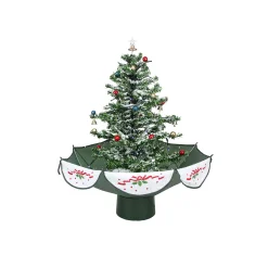 Northlight 2.5 Feet Tall And Smaller>2.5' Pre-Lit Musical Snowing Artificial Christmas Tree - White Led Lights