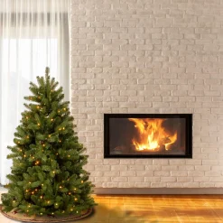 National Tree Company 5 And 5.5 Feet Tall>5' Pre-Lit Newberry Spruce Artificial Christmas Tree, Clear Lights
