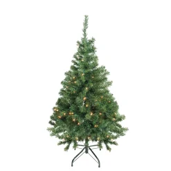 Northlight 4 And 4.5 Feet Tall>4' Pre-Lit Niagara Pine Medium Artificial Christmas Tree, Clear Lights