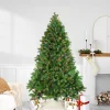 Northlight 6 And 6.5 Feet Tall>6.5' Pre-Lit Noble Fir Full Artificial Christmas Tree, Multicolor Lights