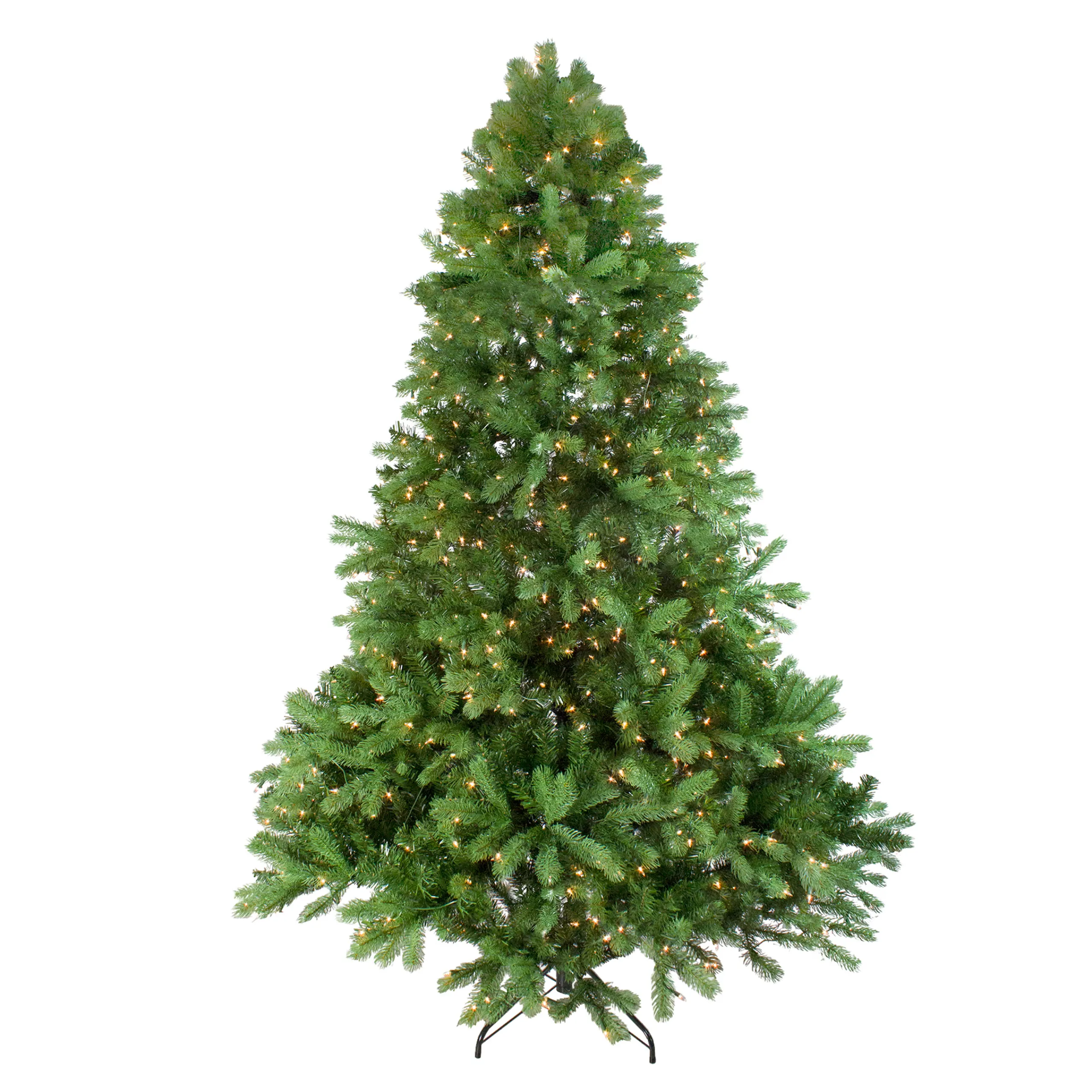 Northlight 7 And 7.5 Feet Tall>7.5' Pre-Lit Noble Fir Full Artificial Christmas Tree - Clear Lights
