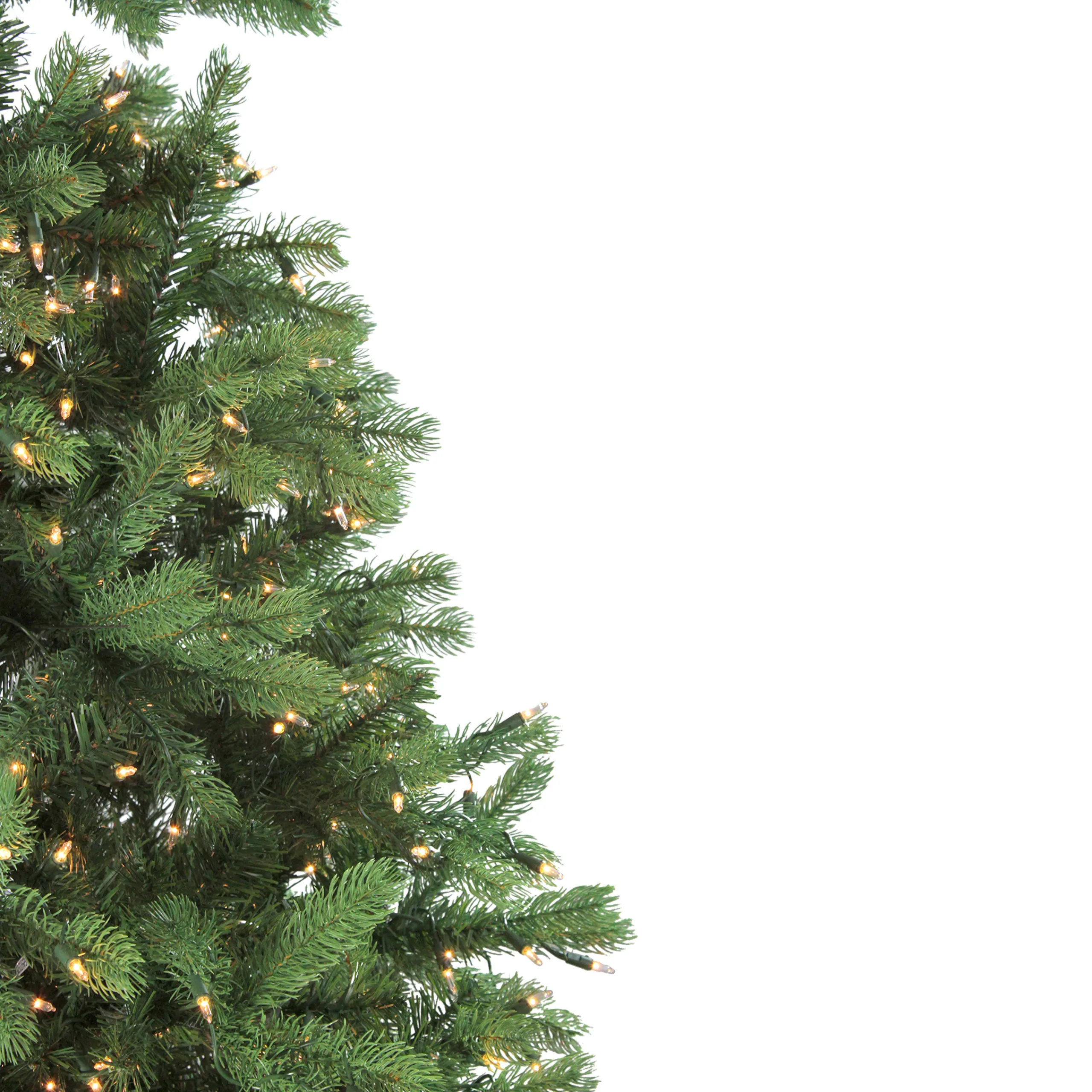 Northlight 7 And 7.5 Feet Tall>7.5' Pre-Lit Noble Fir Full Artificial Christmas Tree - Clear Lights