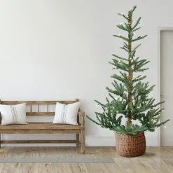 Northlight 9 And 9.5 Feet Tall>9' Pre-Lit Nordmann Fir Artificial Christmas Tree - Warm Clear Led Lights