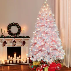 CC Christmas Decor Pre-Lit Traditional Trees>6.5' Pre-Lit Northern Fir Artificial Christmas Tree, Clear Lights