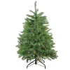 Northlight 4 And 4.5 Feet Tall>4' Pre-Lit Northern Pine Full Artificial Christmas Tree - Multicolor Lights