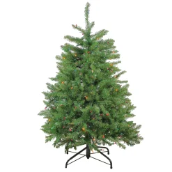 Northlight 4 And 4.5 Feet Tall>4' Pre-Lit Northern Pine Full Artificial Christmas Tree - Multicolor Lights